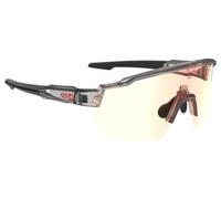 Lunettes azr kromic race rx crystal noir verni noir ecran kromic irise rouge multicouche