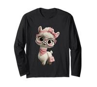 Lunettes bébé alpaga Kawaii Lama Personnage léopard Rose Manche Longue