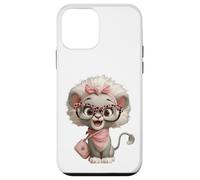 Lunettes Bébé Lion Cub Kawaii Chat Rose Léopard Style Portrait Coque pour iPhone 12 Mini