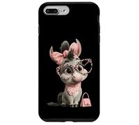 Lunettes Bébé Poney Kawaii Cheval Rose Léopard Portrait Graphique Coque pour iPhone 7 Plus/8 Plus