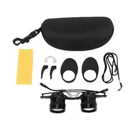 Lunettes binoculaires, télescope Anti-Pluie à grossissement HD 10 × avec Sangle de Cou, télescope Mains Libres pour l'observation des Oiseaux en Plein air, Concerts touristiques (Black)