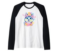 Lunettes Bleues avec Motif écureuil Mignon pour Amoureux des Animaux Manche Raglan