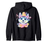 Lunettes Bleues avec Motif écureuil Mignon pour Amoureux des Animaux Sweat à Capuche