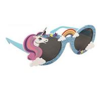 Lunettes Bleues Paillettées Licorne Et Arc-en-ciel - Bleu - Taille Unique Multicolore G