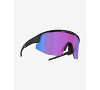 Lunettes Bliz Matrix Small noir mat avec verres Nano Optics Nordic Light bleu lilas