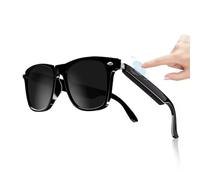 Lunettes Bluetooth connectées, réduction du Bruit, Anti-lumière Bleue, Lunettes de Soleil polarisées en Temps réel pour Le Voyage,C