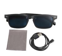 Lunettes Bluetooth stereo a reduction de bruit, etanches, controle tactile, conduction osseuse, lunettes de musique intelligentes pour le sport, le cyclisme, S