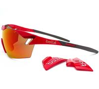 Lunettes Bolle 6Th Sense Rouge Brillant Avec Verre Miroir NXT TNS Fire 11841