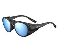 Bollé - Ascender, Black Matte, Lunettes de soleil polarisées Sky Blue, Catégorie 3, Taille M, Unisexe