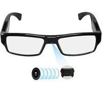 Lunettes Caméra 1080p - Enregistreur espion portable et mini caméra de sécurité sans fil pour l'intérieur - Idéal pour la surveillance à domicile et l'enregistrement gratuit