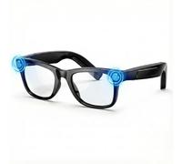 Lunettes Camera HD, 8MP 1080P Lunette Connectées IA, Processeur Double Cœur avec Assistant IA pour Traduction en Temps Réel, 410Mah Offrant 16 Heures d'Autonomie, Wi-FI Bluetooth Lunette Intelligente