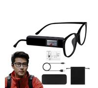 Lunettes Caméra pour Hommes | Caméra WiFi Sportive pour Extérieur | Écran en Temps Réel pour Vlogging, Réunions et Sécurité | Cyclisme, Travail et Activités Extérieures