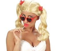Lunettes Coeur Lolita Rouge Femme, Rouge