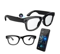 Lunettes connectées IA avec caméra, ChatGPT intégré,traduction,commande vocale,Wi-Fi 4.0,Bluetooth 5.3,prise de vue HD, lunettes de soleil intelligentes pour les voyages,la musique et les appels,A