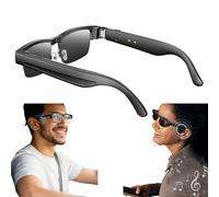 Lunettes Connectées IA | Caméra 8 Mpx Et Assistance ChatGPT | Enregistrement Vidéo 1080p | Traduction En Temps Réel | Stabilisation 1200p | Lunettes Connectées Bluetooth 5.4(Noir)