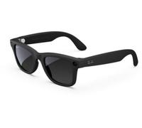 Ray-Ban Lunettes de soleil RW4006 Meta Wayfarer Unisexe Monture noire Lentilles graphite polarisées
