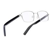 Lunettes Connectées Modèle Nova avec Verres Carrés Photochromiques Noir
