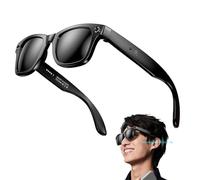Lunettes connectées tendance avec caméra IA, étanches IP65, Bluetooth,appels, lecture de musique,identification des photos, utilisation de ChatGPT,pour les voyages,les réunions et les affaires,A