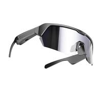 Lunettes Cyclisme Intelligentes GPS - Écran HUD, Navigation Vocale, Compatible iOS/Android, Verres Interchangeables, Batterie 8h - pour VTT, Smart Glasses Vélo Vélo de Route & Ville (argenté)