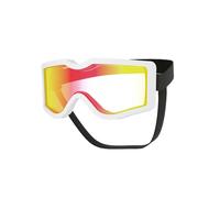 Lunettes d ' équitation pour Chien Lunettes en, White Red | Couvercle d ' objectif à sangle réglable pour les portraits de voitures Breezy Paths Sunshine