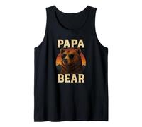 Lunettes d'aviateur rétro Papa Bear - Coucher de soleil - Pour papa Débardeur