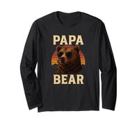 Lunettes d'aviateur rétro Papa Bear - Coucher de soleil - Pour papa Manche Longue