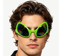 Lunettes de amusantes fantaisie Alien Vert