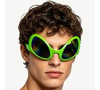 Lunettes de amusantes fantaisie Alien vert