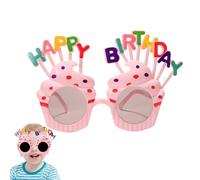 Lunettes de anniversaire, accessoires photo, tons vifs nouveaux, doux et confortables, accessoire de déguisement à vision claire, lunettes de soleil anti-reflets pour photos, décorations
