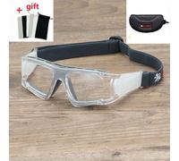 Lunettes De Basket-Ball Pour Myopie,Hypermétropie,Lunettes De Sport,Football,Anti-Collision,Amovibles,Pour Entraînement,Cyclisme - Type Gray And Case-Myopia-3.0