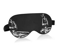 Lunettes de Black White Eye Masks Cover Blocks Light Sleep Mask Shade Cover Blindfold Relaxing Eyeshade Cover avec Head Strap réglable pour hommes femmes enfants