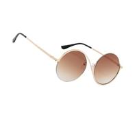 Lunettes de blocage des rayons UV, lunettes de soleil à demi-monture en métal tendance pour hommes | Lunettes rétro à demi-bord tendance pour sorties quotidiennes, vacances à la plage, Thé dégradé de