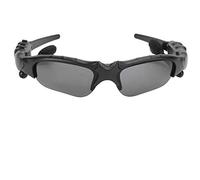 Lunettes de Bluetooth sans Fil Intelligentes avec écouteurs Stéréo - Lunettes Polarisées élégantes pour Le Sport et la Conduite (Lentille Noire + Jaune + Coupe-Fil de Gong)