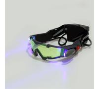 Lunettes De Chasse De Haute Qualité, Coupe-Vent, Anti-Poussière, Lentille Verte, Bande Élastique Réglable, Vision Nocturne Avec Led