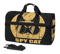 Lunettes De Chat Espion Sac de Sport de Natation de Sport avec Compartiment À Chaussures Sacs de Sport À Bandoulière Sac À Main pour Voyage Femmes Filles