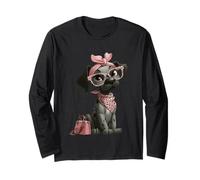 Lunettes de Chien Kawaii Motif léopard Rose Dalmatien Manche Longue