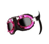 Lunettes de chien Protection des yeux Lunettes de soleil Protection contre le vent Personnalité Chiot Lunettes pour petits et chiens médias Argent