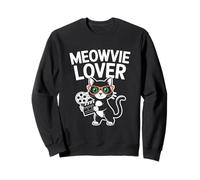 Lunettes de cinéma Meowvie Lover Cat avec Moulinet et Clapperboard Sweatshirt