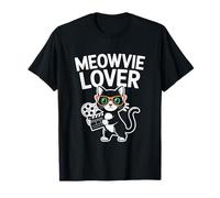 Lunettes de cinéma Meowvie Lover Cat avec Moulinet et Clapperboard T-Shirt