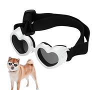 Lunettes de cognelli à coeur-soleil lunettes de compagnie, lunettes de protection UV réglables | Lunettes de soleil pour petits chiens, lunettes pour chiots coupe-vent, accessoires pour