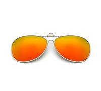 Lunettes De Conduite De Nuit Clip De Vision Nocturne Jour Polaris¨¦ Sur LesLunettes De Soleil ¨¤ Verres Protection UV Anti-Reflets Pour Femmes Hommes Conduite En Voyageant Ext¨¦rieur Sport-Orange