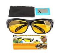 Lunettes de conduite de nuit - PC, lunettes de protection verres anti-éblouissement | Coupe-vent, coupe ergonomique Amélioration de la vision dans des conditions de faible luminosité, lunettes de
