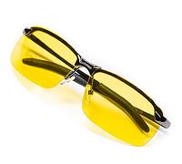 Lunettes de conduite de nuit polarisées anti-reflet - Lunettes de vision nocturne - Étui élégant pour conduite de nuit