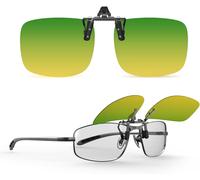 Lunettes De Conduite Nocturne À Clip Anti-Éblouissement Pour Hommes Et Femmes, À Rabattre, Pour Minimiser Efficacement L'éblouissement Causé Par Les Phares Des Voitures[Z2428]