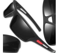 Lunettes de conduite polarisées légères et universelles, sport en plein air, noires