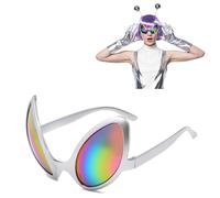 Lunettes de costume d'extraterrestre - Lunettes de déguisement alternatives pour fêtes de fin d'année, lunettes de costume d'extraterrestre, formes alternatives pour adultes et