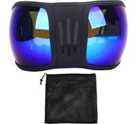 Lunettes de course de chevaux plastique coupe-vent sandproof lunettes de soleil de protection pour harnais fourni bleu