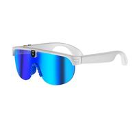 Lunettes de cyclisme intelligentes, lunettes de vélo haute définition, 15,5 x 5,7 x 17,8 cm, lunettes de de traduction IA avec caméra sans fil, lunettes de sport, robustes avec construction