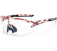 Lunettes de cyclisme photochromiques Rockbros avec protection UV et insert correcteur 14120008002 - design US - blanc
