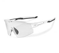 Lunettes de cyclisme photochromiques Rockbros avec protection UV et insert correcteur - blanc